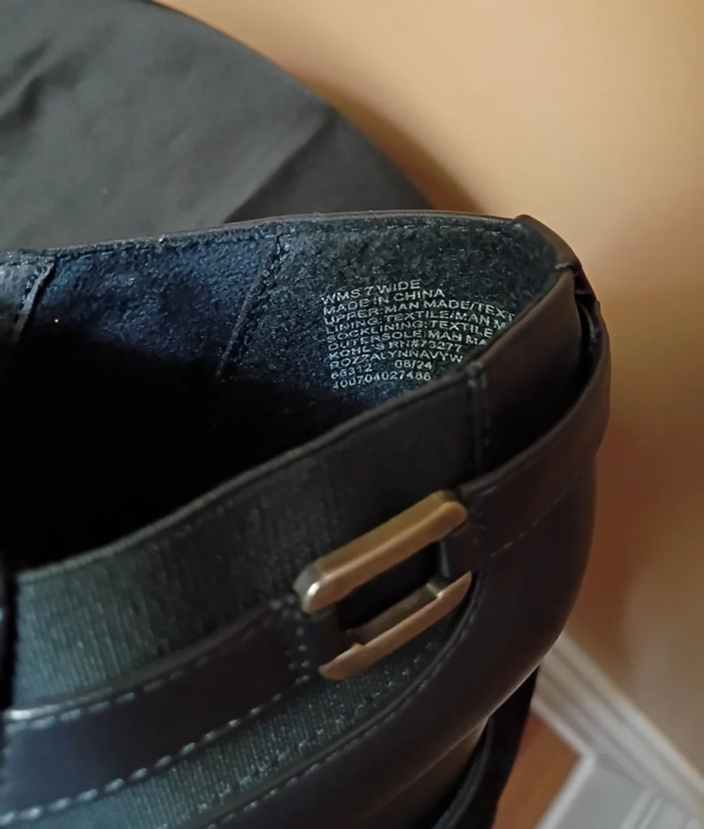 croft & barrow Navy Color Ankle Boots with Side Buckle